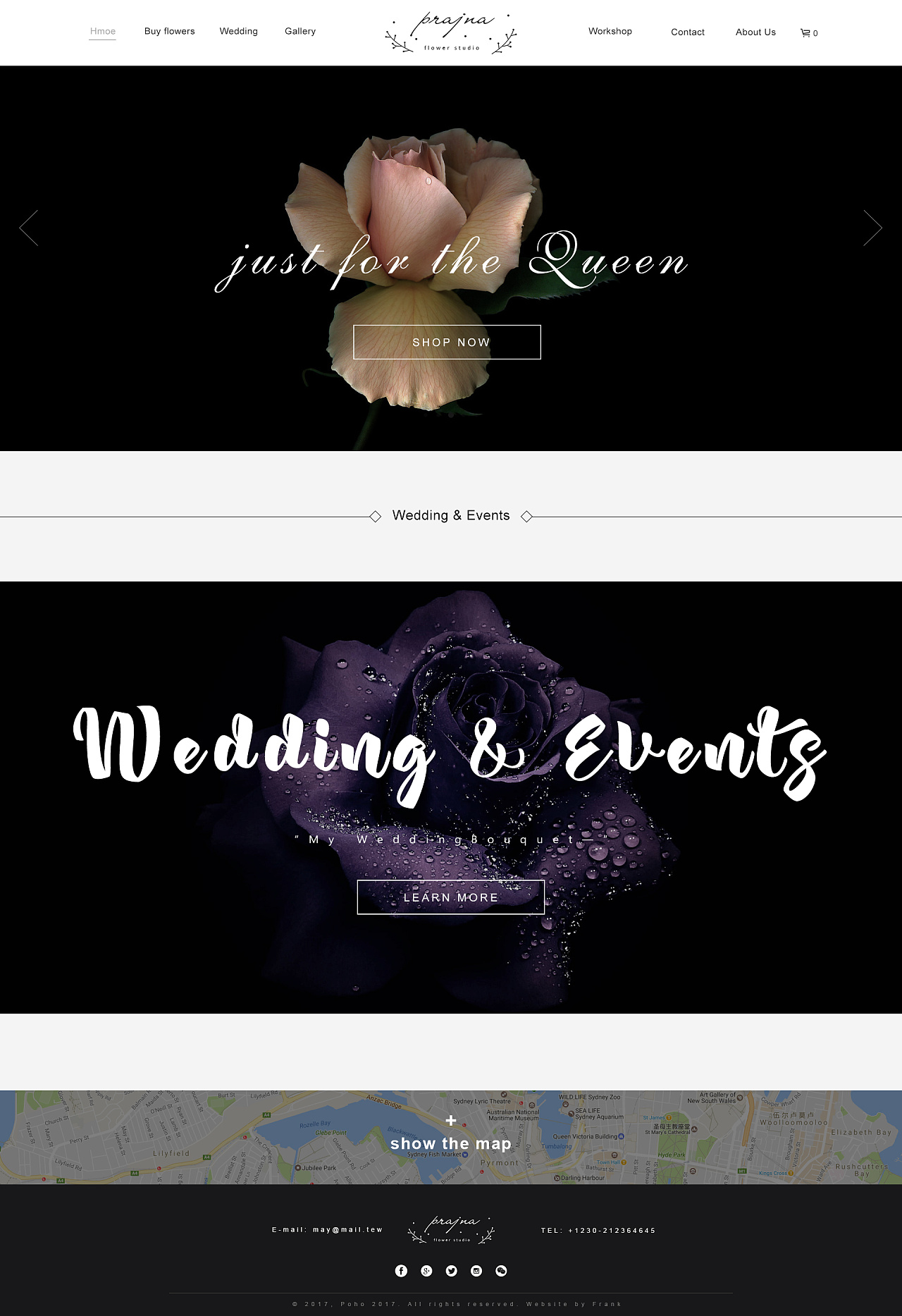 绽放自然之美 澳大利亚Prajna Flower花店电子商务网页设计策略